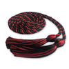 Single Graduation Honor Cord Black/Red by Wholesale Grad Supply