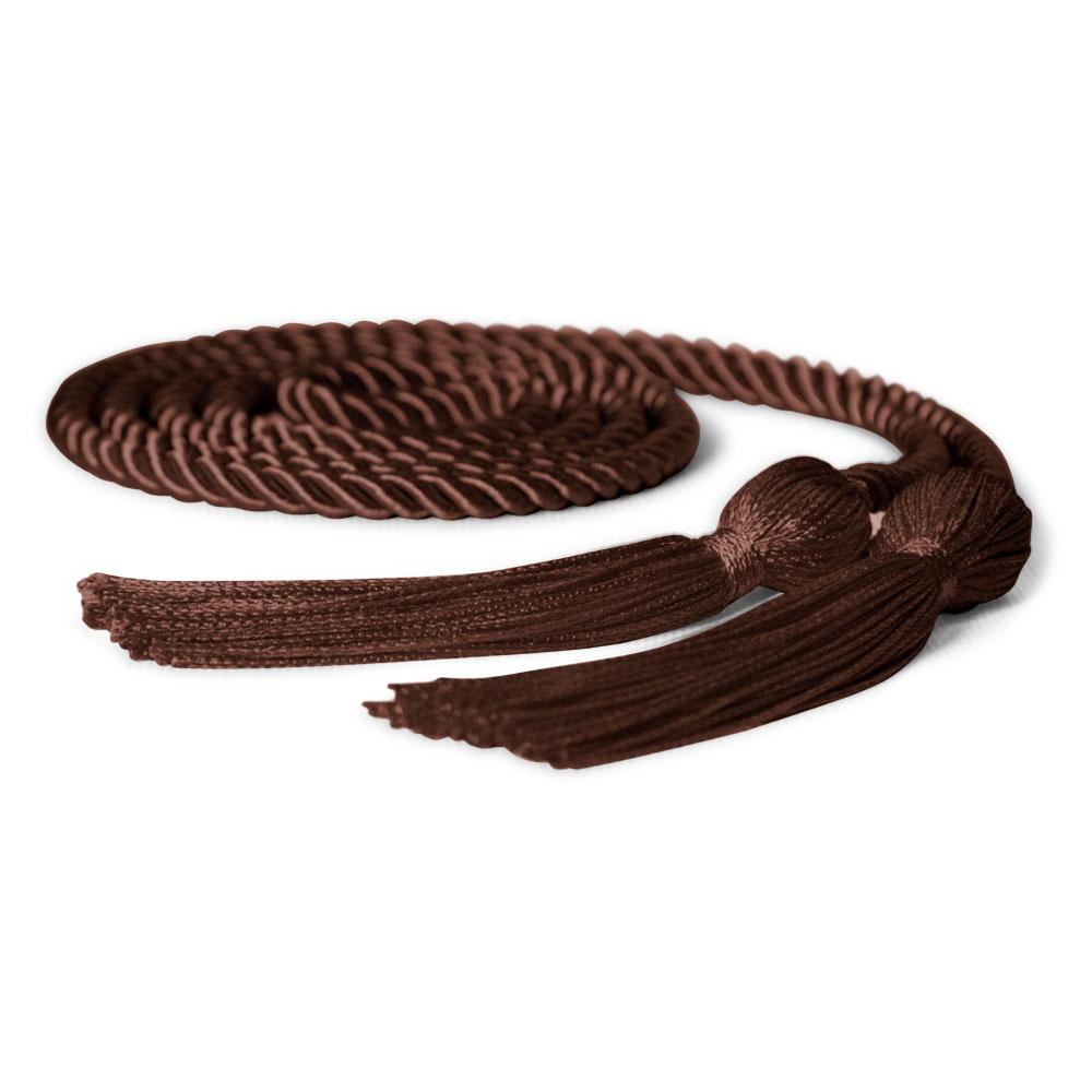 Single Graduation Honor Cord Brown by Wholesale Grad Supply
