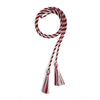 Single Graduation Honor Cord Cardinal/White by Wholesale Grad Supply