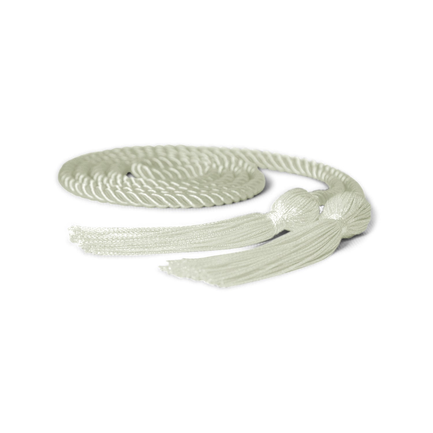 Single Graduation Honor Cord Cream by Wholesale Grad Supply