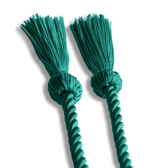 Single Graduation Honor Cord Emerald Green by Wholesale Grad Supply