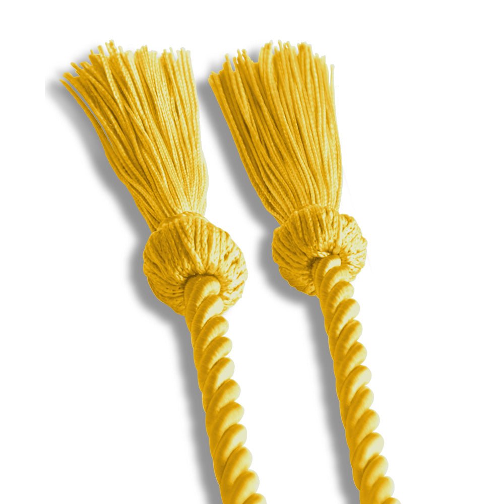Single Graduation Honor Cord Gold by Wholesale Grad Supply