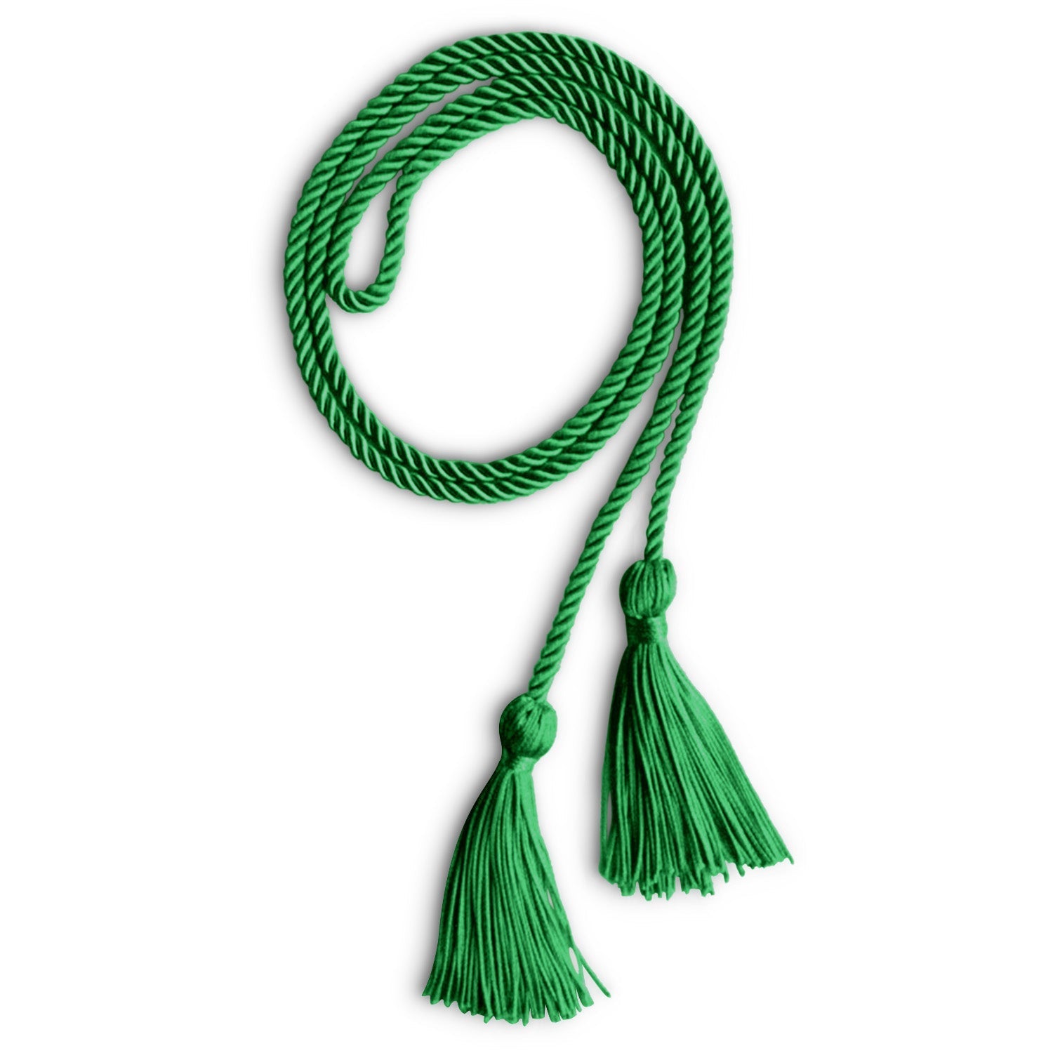 Single Graduation Honor Cord Green by Wholesale Grad Supply
