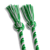 Single Graduation Honor Cord Green/White by Wholesale Grad Supply