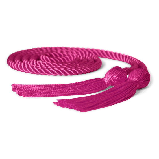 Single Graduation Honor Cord Hot Pink by Wholesale Grad Supply