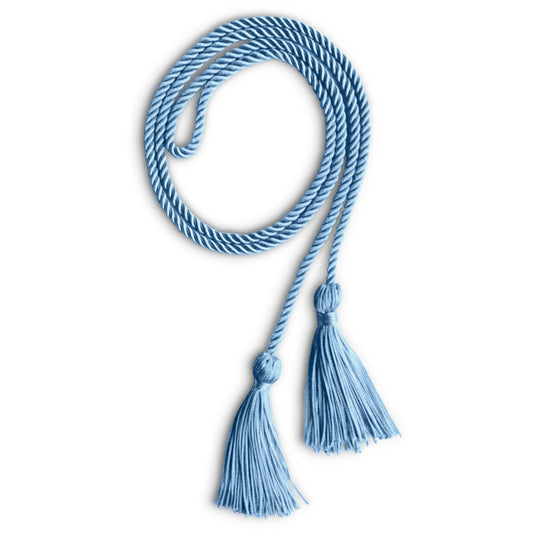 Single Graduation Honor Cord Light Blue by Wholesale Grad Supply