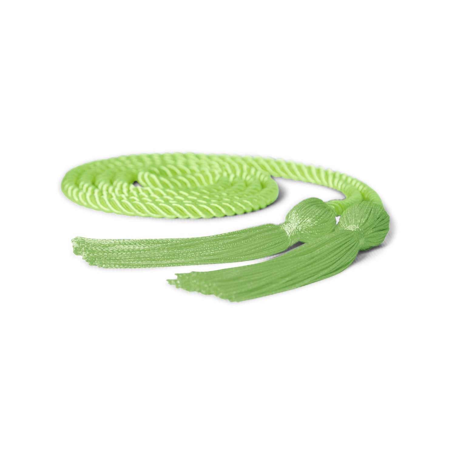 Single Graduation Honor Cord Lime Green by Wholesale Grad Supply