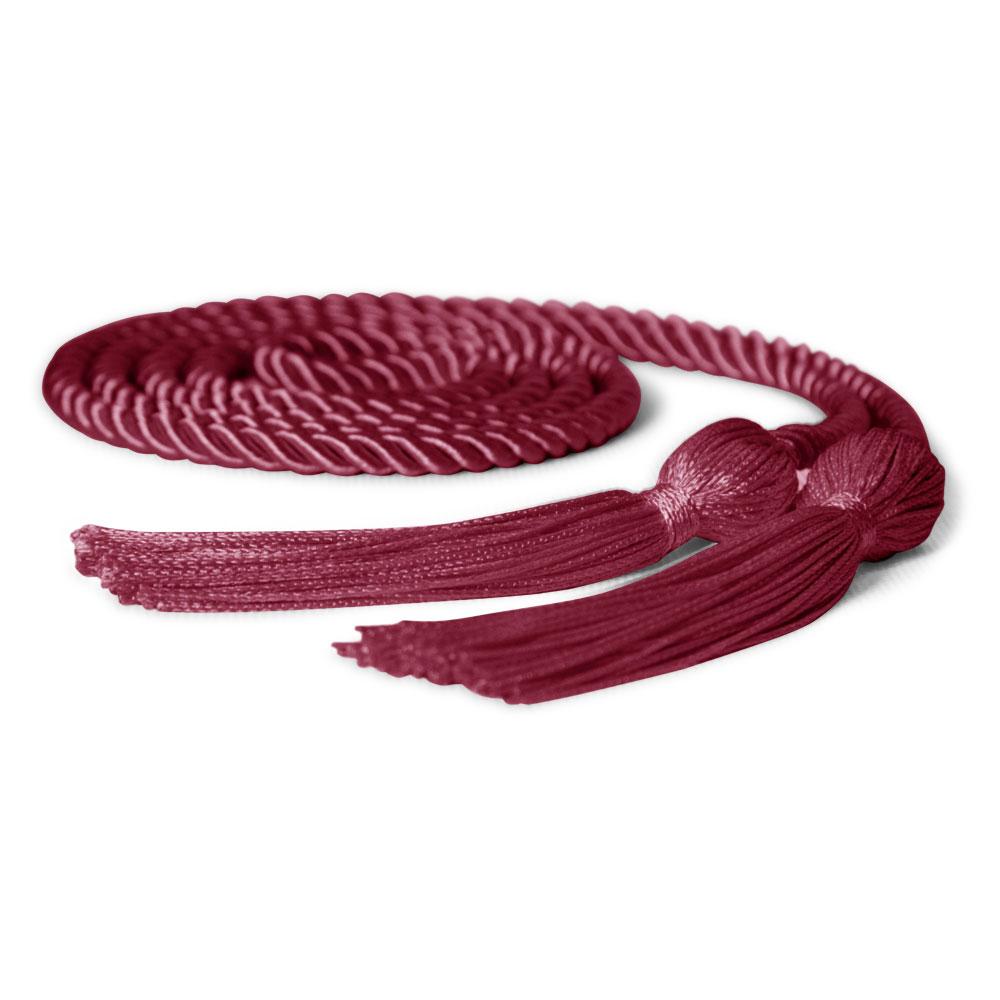 Single Graduation Honor Cord Maroon by Wholesale Grad Supply