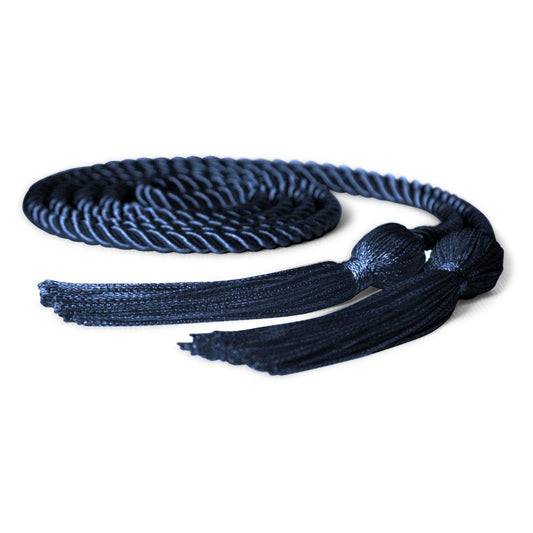Single Graduation Honor Cord Navy Blue by Wholesale Grad Supply