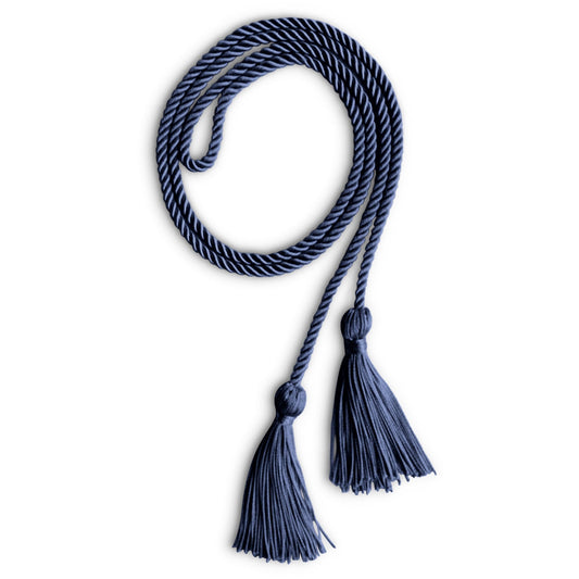 Single Graduation Honor Cord Navy Blue by Wholesale Grad Supply