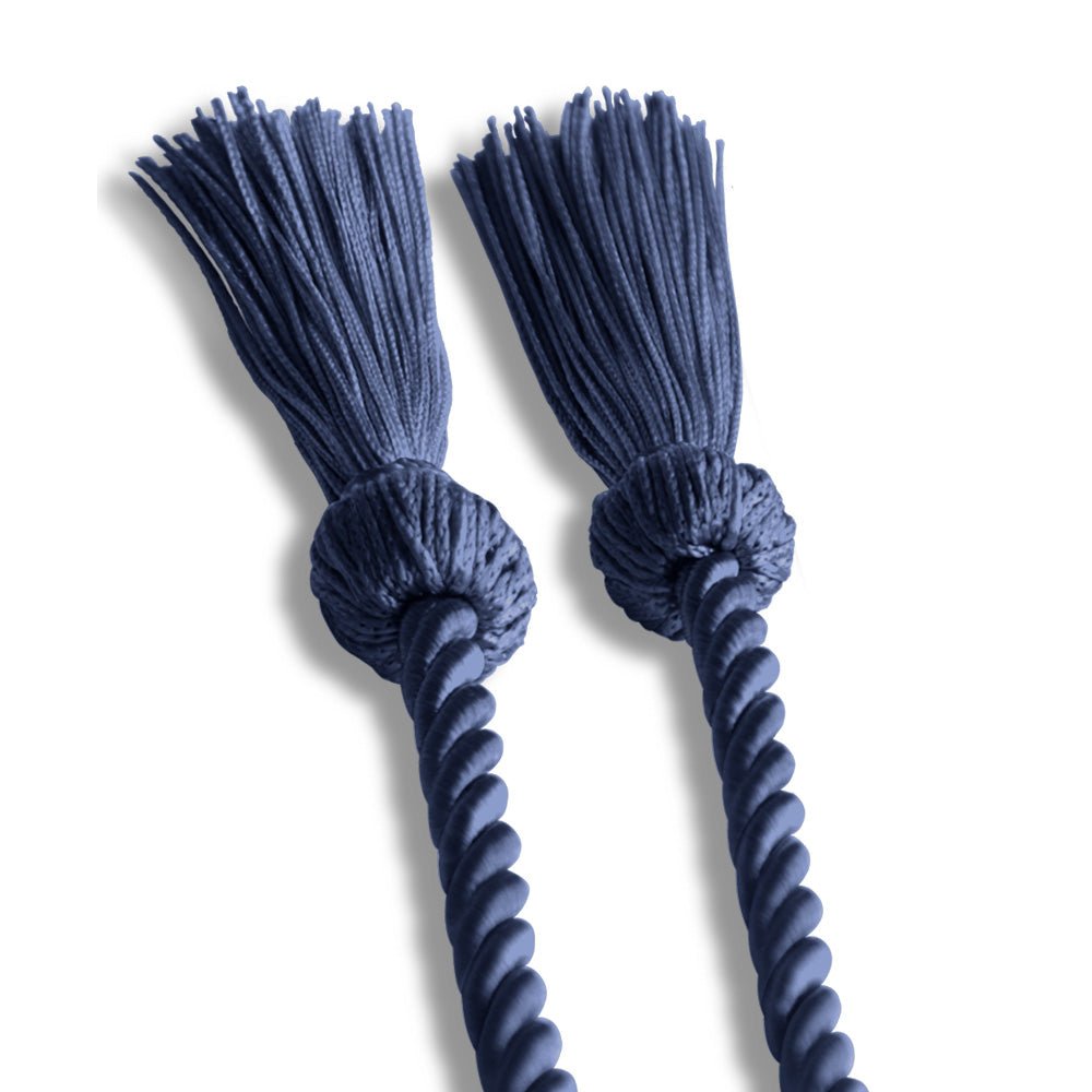 Single Graduation Honor Cord Navy Blue by Wholesale Grad Supply