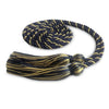 Single Graduation Honor Cord Navy Blue/Antique Gold by Wholesale Grad Supply