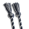 Single Graduation Honor Cord Navy Blue/White by Wholesale Grad Supply