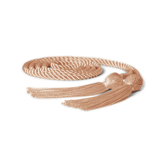 Single Graduation Honor Cord Peach by Wholesale Grad Supply