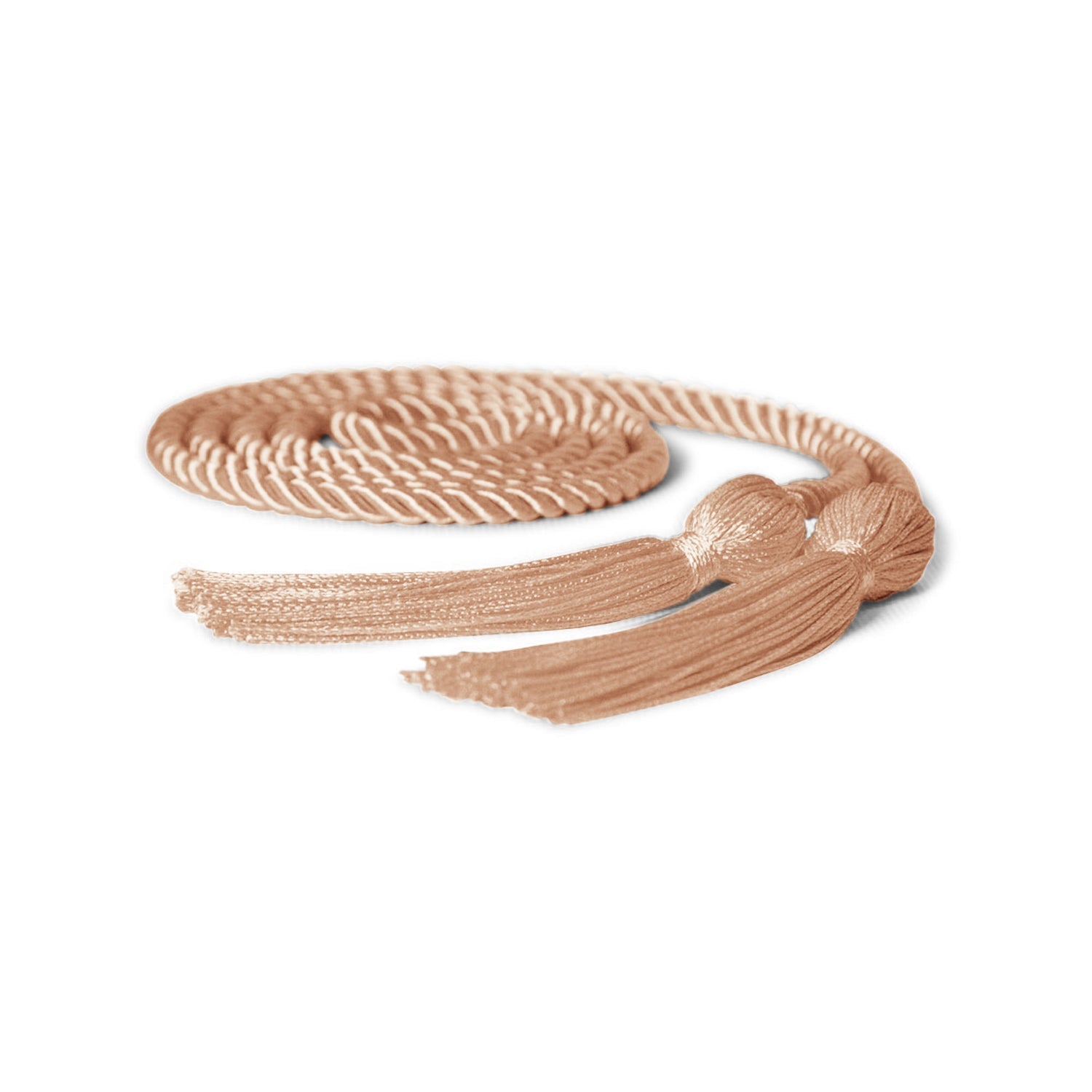 Single Graduation Honor Cord Peach by Wholesale Grad Supply