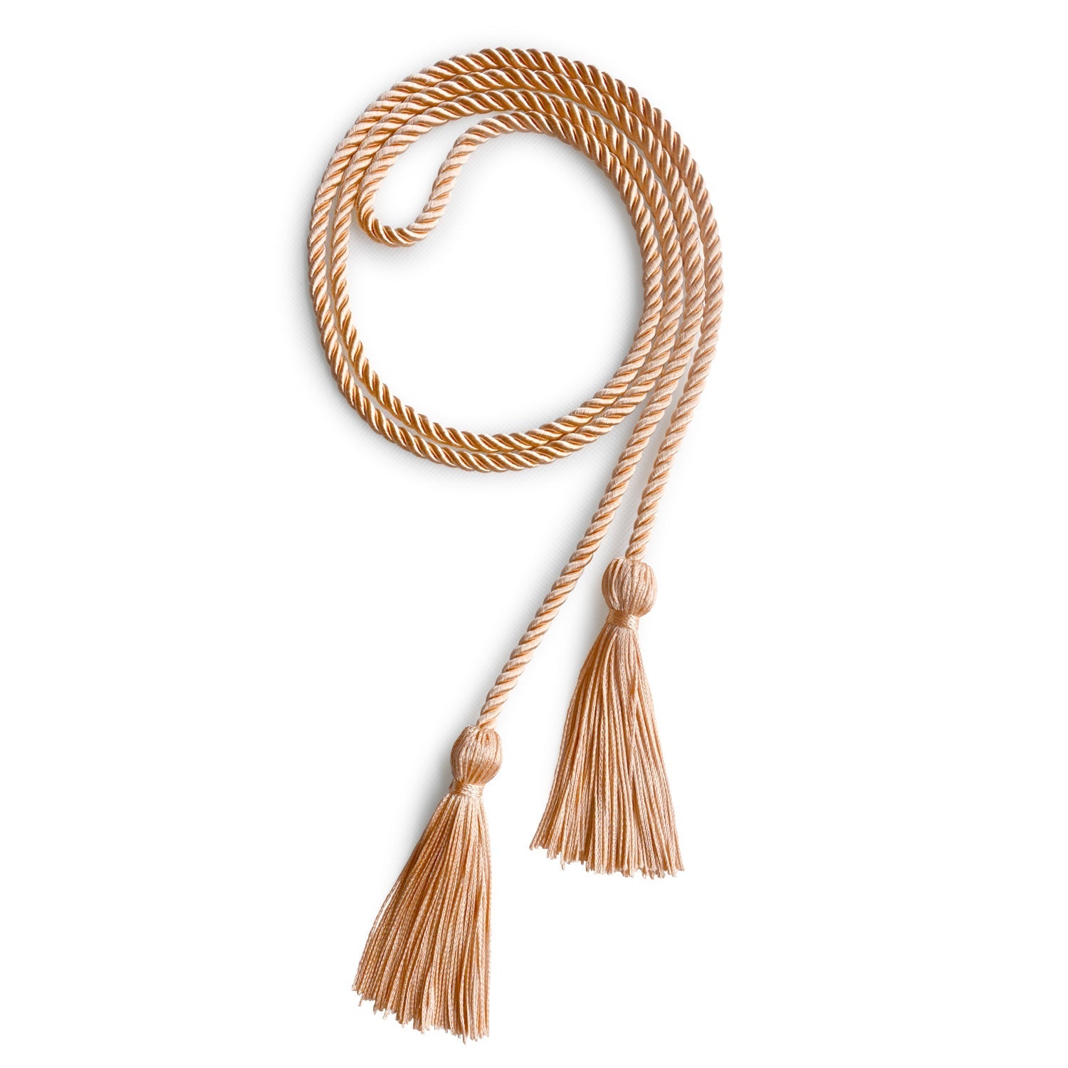 Single Graduation Honor Cord Peach by Wholesale Grad Supply