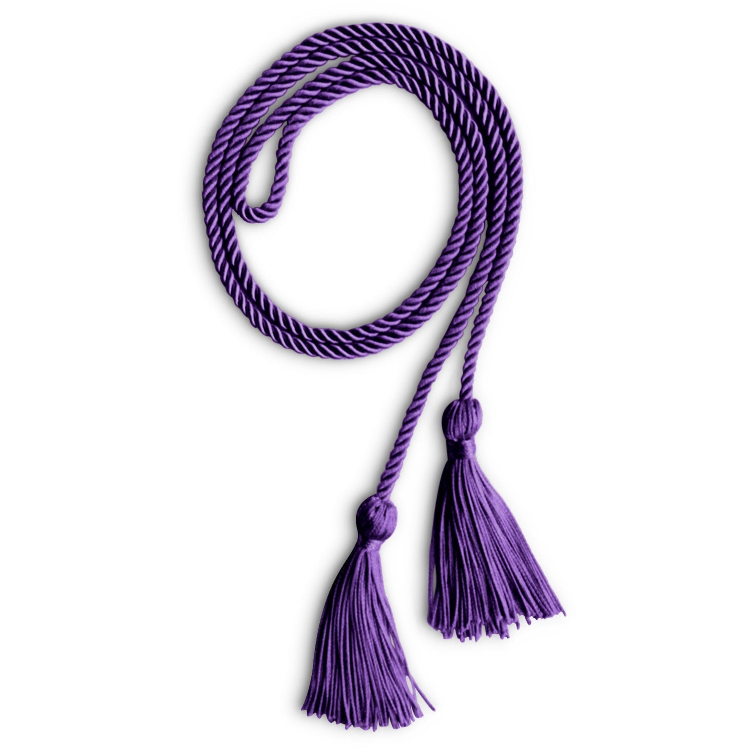 Single Graduation Honor Cord Purple by Wholesale Grad Supply
