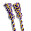 Single Graduation Honor Cord Purple/Gold/White by Wholesale Grad Supply