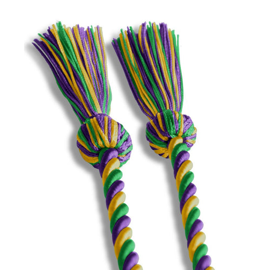 Single Graduation Honor Cord Purple/Green/Gold by Wholesale Grad Supply