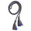 Single Graduation Honor Cord Royal Blue/Gold by Wholesale Grad Supply