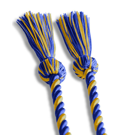 Single Graduation Honor Cord Royal Blue/Gold by Wholesale Grad Supply