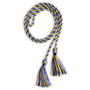 Single Graduation Honor Cord Royal Blue/Gold/White by Wholesale Grad Supply