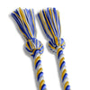 Single Graduation Honor Cord Royal Blue/Gold/White by Wholesale Grad Supply