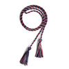 Single Graduation Honor Cord Royal Blue/Red/Silver by Wholesale Grad Supply