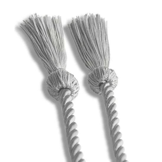 Single Graduation Honor Cord Silver by Wholesale Grad Supply