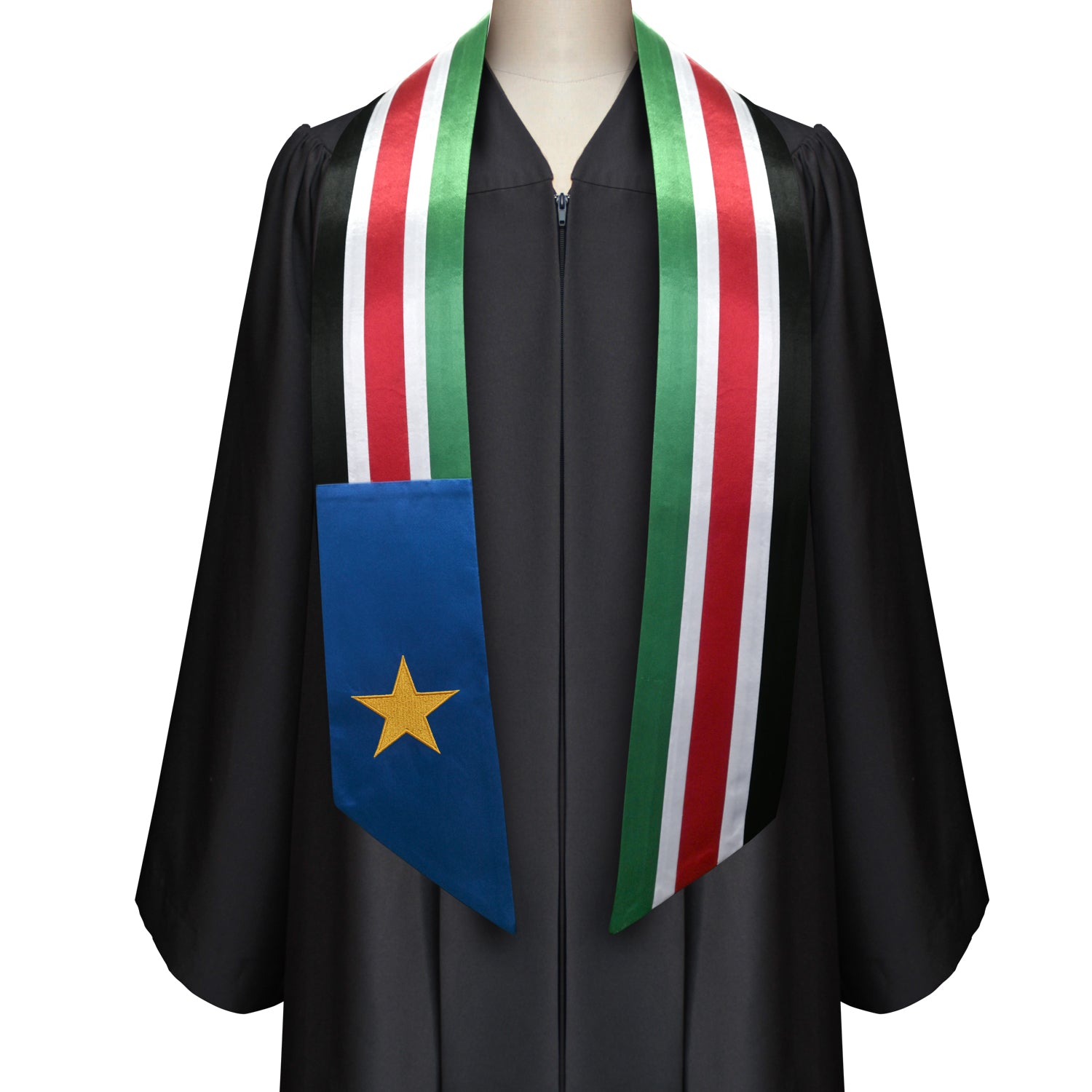 South Sudan International Graduation Stole/Sash Study Abroad Graduate by Wholesale Grad Supply
