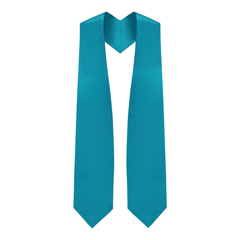 Turquoise Graduation Stole by Wholesale Grad Supply