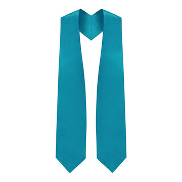 Turquoise Graduation Stole by Wholesale Grad Supply