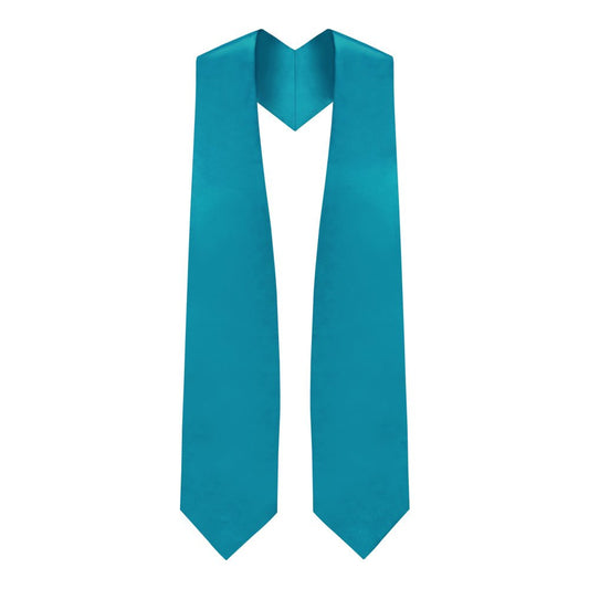 Turquoise Graduation Stole by Wholesale Grad Supply