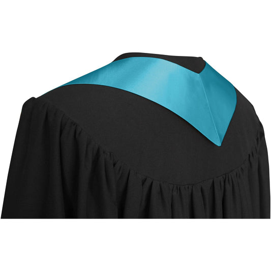 Turquoise Graduation Stole by Wholesale Grad Supply