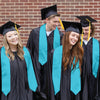 Turquoise Graduation Stole by Wholesale Grad Supply