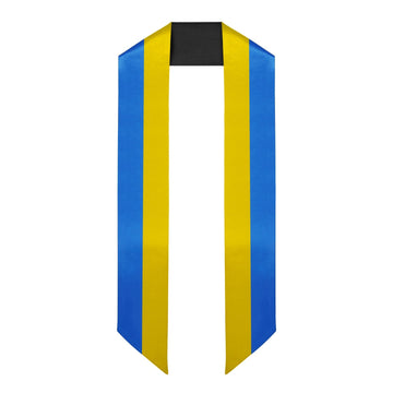 Ukraine International Graduation Stole/Sash Study Abroad Graduate by Wholesale Grad Supply