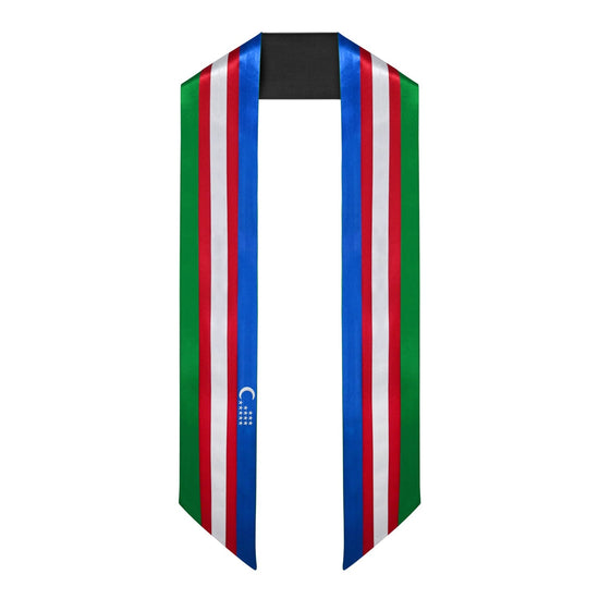 Uzbekistan International Graduation Stole/Sash Study Abroad Graduate by Wholesale Grad Supply