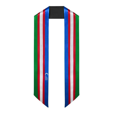 Uzbekistan International Graduation Stole/Sash Study Abroad Graduate by Wholesale Grad Supply
