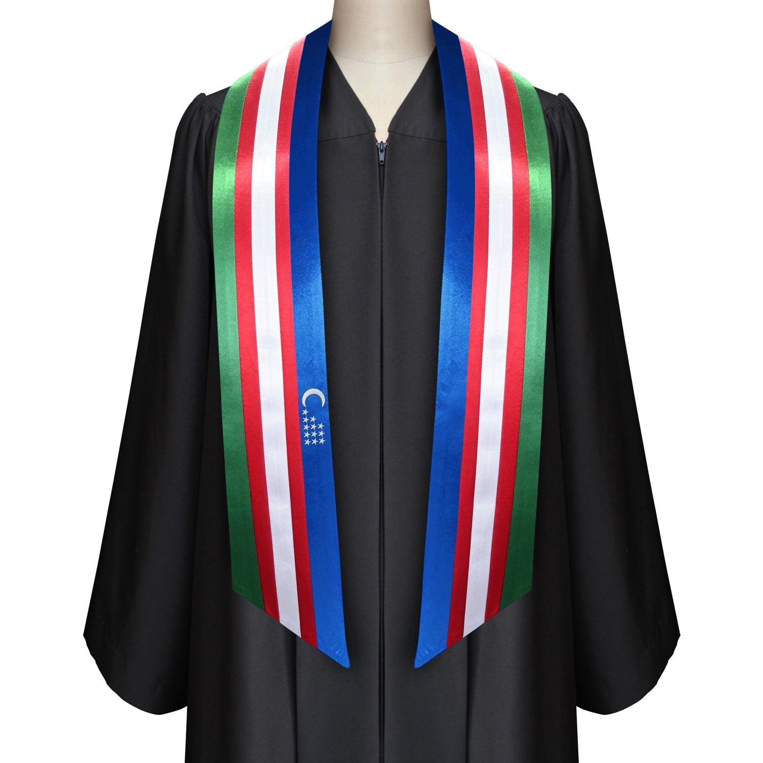 Uzbekistan International Graduation Stole/Sash Study Abroad Graduate by Wholesale Grad Supply