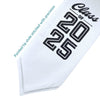 White Class of 2025 Graduation Stole/Sash with Classic Tips by Wholesale Grad Supply