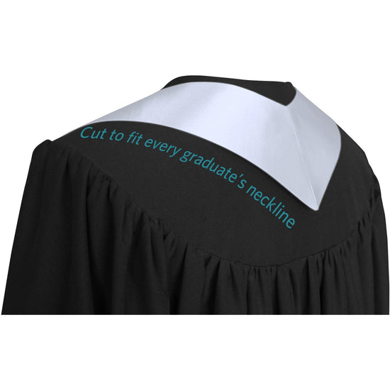 White Class of 2026 Graduation Stole/Sash with Classic Tips by Wholesale Grad Supply