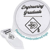 White Engineering Graduate Stole/Sash with Classic Tips by Wholesale Grad Supply