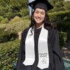 White Engineering Graduate Stole/Sash with Classic Tips by Wholesale Grad Supply