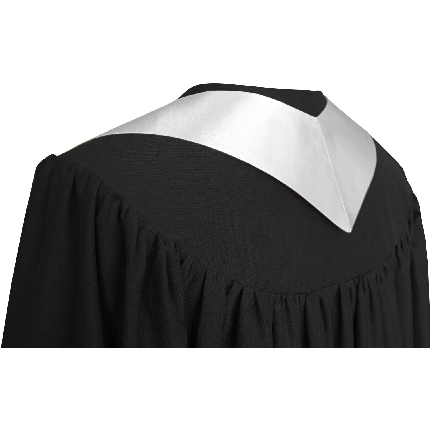 White Graduation Stole by Wholesale Grad Supply