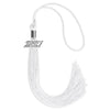 White Graduation Tassel with Silver Bling Charm by Wholesale Grad Supply
