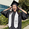 White Nursing Graduate Stole/Sash with Classic Tips by Wholesale Grad Supply