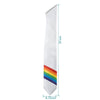 White Rainbow LGBTQ+ Gay Pride Graduation Stole by Wholesale Grad Supply