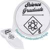 White Science Graduate Stole/Sash with Classic Tips by Wholesale Grad Supply