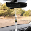 White Tassel with Photo Frame Charm and Stacked Date Drop by Wholesale Grad Supply