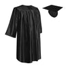 Shiny Black Graduation Cap and Gown for Pre - school - Wholesale Grad Supply